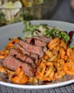 Rezept-Rindfleisch-Rindersteak-Pasta-Tomaten-Paprika-Sahnesauce-Rezeptliebe-von-Melissa